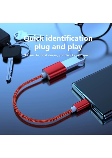 Altın Otg Adaptör Kablosu USB Tip C - USB 3.0 A Dişi Otg Veri Kablosu Adaptörü Xiaomi Samsung S20 Huawei Tip C Otg USB Kablosu (Yurt Dışından)