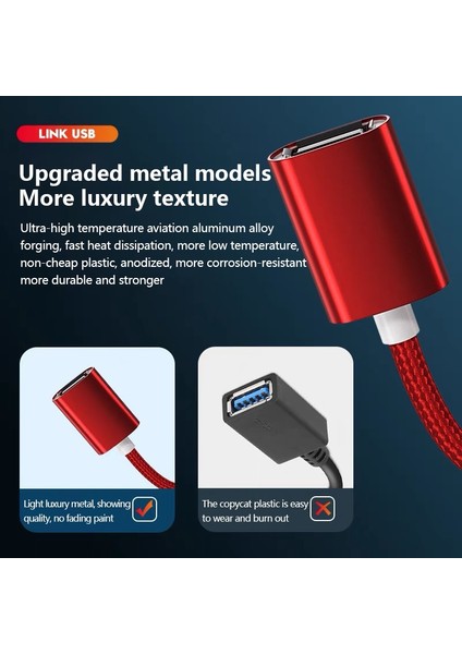 Altın Otg Adaptör Kablosu USB Tip C - USB 3.0 A Dişi Otg Veri Kablosu Adaptörü Xiaomi Samsung S20 Huawei Tip C Otg USB Kablosu (Yurt Dışından)