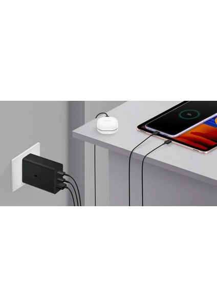 Abd Siyah ve Kablo Orijinal Samsung 65W Trio Süper Hızlı Şarj Cihazı Usb-C Galaxy S22 S21 S20 NOTE20 Ultra S10 S9 Artı + Hızlı Adaptör Tipi C Kablo (Yurt Dışından) modelleri