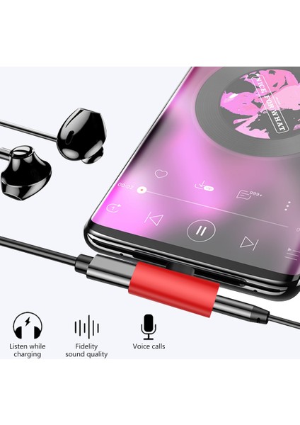 Tip 4 1 Adet Siyah Tip-C 3.5mm Jack Dönüştürücü Kulaklık Ses Adaptör Kablosu Tip USB C 3.5 mm Kulaklık Aux Kablosu C Tipi Dönüştürücü Adaptör (Yurt Dışından)