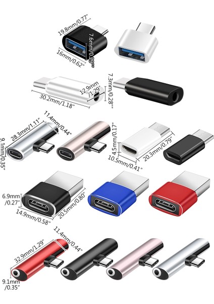 Tip 4 1 Adet Siyah Tip-C 3.5mm Jack Dönüştürücü Kulaklık Ses Adaptör Kablosu Tip USB C 3.5 mm Kulaklık Aux Kablosu C Tipi Dönüştürücü Adaptör (Yurt Dışından)