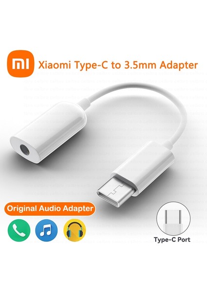 Beyaz 1 Adet Orijinal USB Tip C 3.5mm Jack Ses Adaptör Kablosu Aux Xiaomi Mi 12 11 9 Pro Redmi K40 Pad 5 Kulaklık Dac Dönüştürücü Tipo (Yurt Dışından) fiyatları