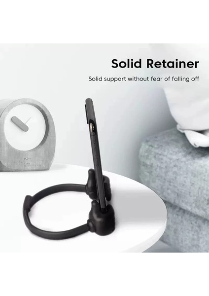 Pembe Thumb-Up Cep Telefonu Tutucu Ayarlanabilir Tembel Telefon Standı Masaüstü Standı Taşınabilir Mini Masa Standı iPhone Samsung Xiaomi Huawe (Yurt Dışından)