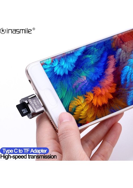 Mikro Usb-Gri Mikro Usb'den Mikro Sd'ye Adaptör Xiaomi Dizüstü Bilgisayar Için Akıllı Hafıza Kartı Okuyucu Tip C - Tf Adaptörü Otg Kart Okuyucu Samsung Huawei Için (Yurt Dışından)