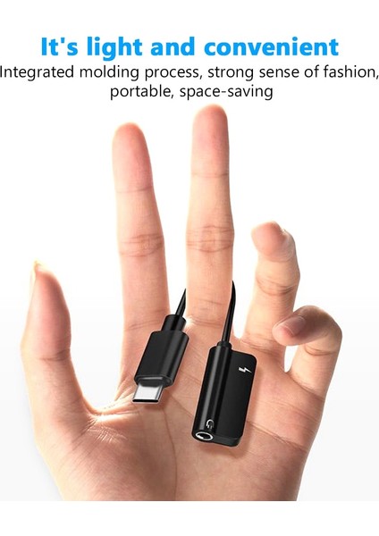 2 In 1 Gül Altın USB C 3.5mm Aux Kulaklıklar Tip C 3.5 Jack Kulaklık Adaptörü Ses Kablosu Huawei Mate P30 Pro Samsung Galaxy Xiaomi Oneplus (Yurt Dışından)