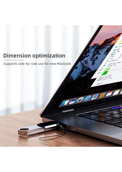 Gül Altın Uslıon USB C Tipi Otg Adaptör Tipi C Erkek Macbook Huawei Samsung Için Usb-A Dişi Adaptör Kablosu Dönüştürücüler Usb-C Konektörü (Yurt Dışından)