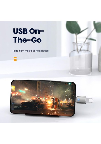 Şerit (3led) USB 3.0 Tip C Otg Adaptör ile LED Göstergesi 3A Hızlı Şarj 5 Gbps Veri Aktarım Dönüştürücü Macbook Xiaomi Samsung Için (Yurt Dışından) fırsatları