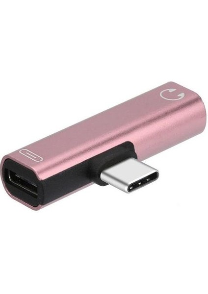 03 2 In 1 USB C Tipi Adaptör 3.5mm Jack Ses Kulaklık Adaptörü Usb-C Şarj Adaptörü Xiaomi Huawei Kulaklık Adaptörü (Yurt Dışından)