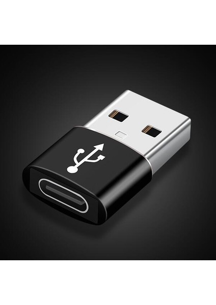 Siyah USB Tip C Adaptör USB 3.0 Tip A Erkek - USB 3.1 Tip C Dişi Dönüştürücü USB C Şarj Veri Aktarım Adaptörü iPhone 12 Pro Için (Yurt Dışından)