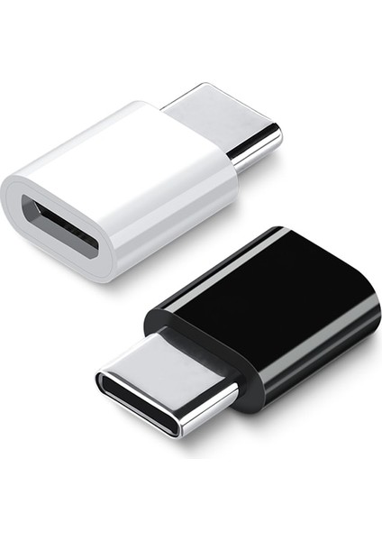 1 Adet Samıyoe 2 Adet Tip C Mikro USB Adaptör Konnektörü Samsung Xiaomi Tablet Telefon Mikro USB Erkek Tip C Dişi Dönüştürücü (Yurt Dışından)