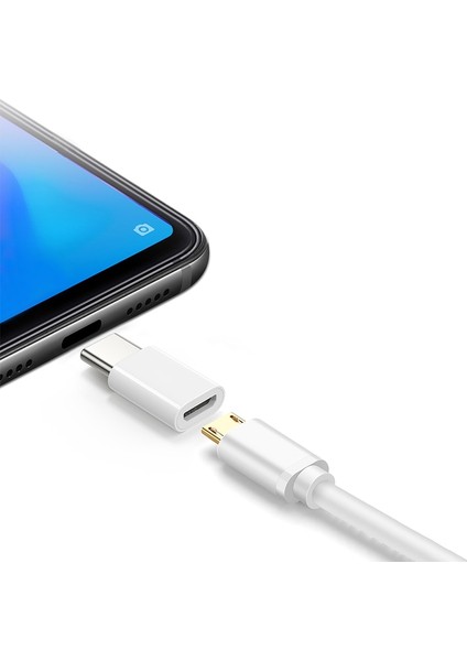 1 Adet Samıyoe 2 Adet Tip C Mikro USB Adaptör Konnektörü Samsung Xiaomi Tablet Telefon Mikro USB Erkek Tip C Dişi Dönüştürücü (Yurt Dışından)