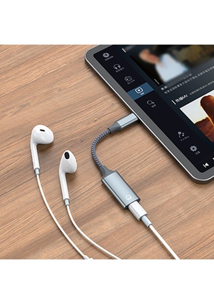 Siyah Tip C 8pin Kulaklık Çağrı Adaptörü USB C Macbookpro Için Ios Kulaklık Ses Dönüştürücü Dönüştürücü Adaptör K1KF (Yurt Dışından) fiyatları