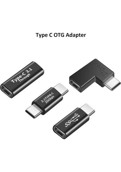 C Dişi Dişi Usb3.0 3.1 Erkek Dişi Adaptörler Veri Kablosu Konektörü USB Tip C Otg Adaptörü Hızlı Şarj ile USB C Dönüştürücü Dizüstü Bilgisayar Için (Yurt Dışından) modelleri