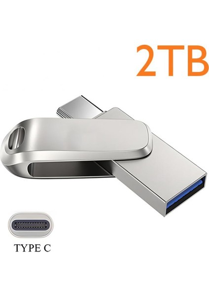 2 Tb Kalem Sürücü Mental U Disk 2 Tb USB 3.0 Memory Stick Flash Sürücü 1 Tb Yüksek Hızlı Pendrive 512 GB Taşınabilir Veri Yedekleme Depolama Diski (Yurt Dışından)