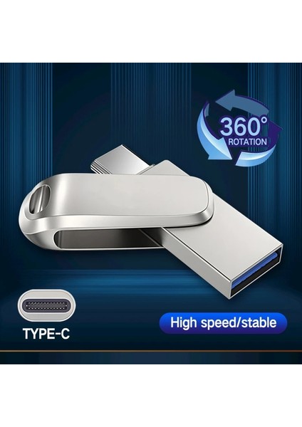 2 Tb Kalem Sürücü Mental U Disk 2 Tb USB 3.0 Memory Stick Flash Sürücü 1 Tb Yüksek Hızlı Pendrive 512 GB Taşınabilir Veri Yedekleme Depolama Diski (Yurt Dışından)