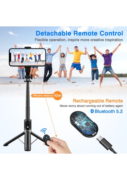 P90C Kablosuz Bluetooth Selfie Sopa Katlanabilir Mini Tripod Vantuz Tasarım Deklanşör Uzaktan Kumanda iPhone Ios Android Telefon Için (Yurt Dışından) fırsatları
