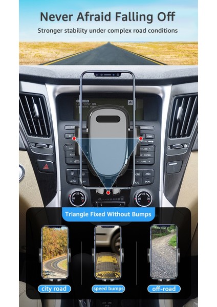 Siyah Evrensel Araç CD Yuvası Telefon Montaj Standı Tek Dokunuşla Yayın Araç Telefonu Tutucu Cep Telefonu Desteği iPhone 13 12 11 Pro Max Xiaomi (Yurt Dışından) fiyatları