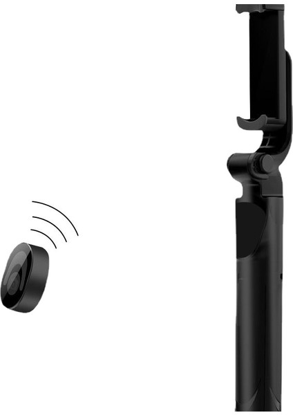Turuncu Selfie Çubuğu Cep Telefonu Bluetooth Uzaktan Kumanda Braketi Taşınabilir Teleskopik Entegre Canlı Yayın Tripod Artefakt (Yurt Dışından)