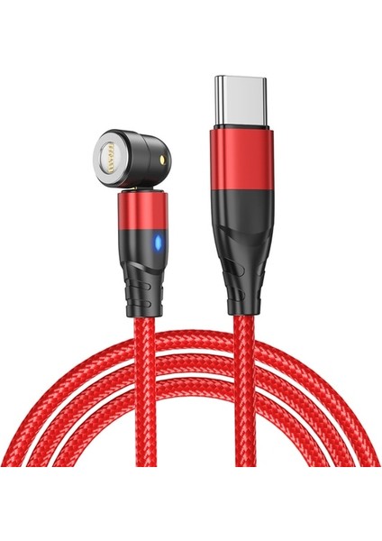 Kırmızı 2m Kablo 60W Pd Hızlı Şarj Kablosu USB Tip C Mikro Manyetik Veri Kabloları iPhone Şarj Kablosu Macbook Dizüstü Bilgisayar Için Mikro (Yurt Dışından)