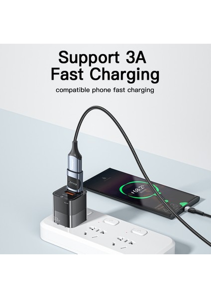 Mavi Tip C-Mikro Essager Otg Adaptörü Usb'den Tip C'ye Mikro Tip-C'den Usb3.0'a Dönüştürücü Samsung Xiaomi Redmi Huawei Mackbook Otg Konektörü Usb3.0 (Yurt Dışından) indirimleri