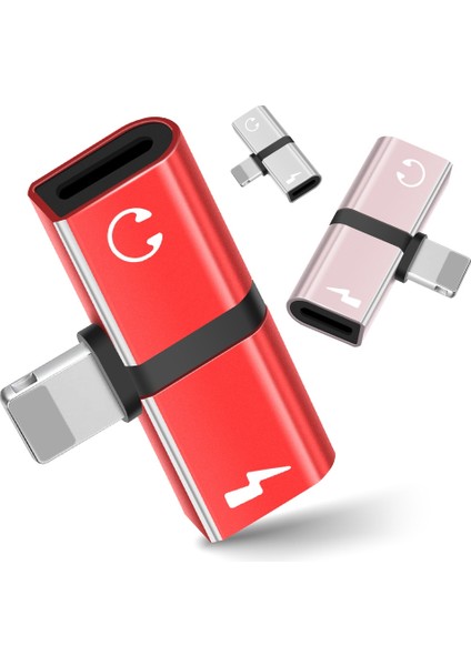 Mor Tip C Mikro Usb'den Yıldırıma iPhone Için 3.5mm Ses Dönüştürücü Adaptör 1-25 Adet CR2025 Düğme Piller LED Işıklar Için (Yurt Dışından)