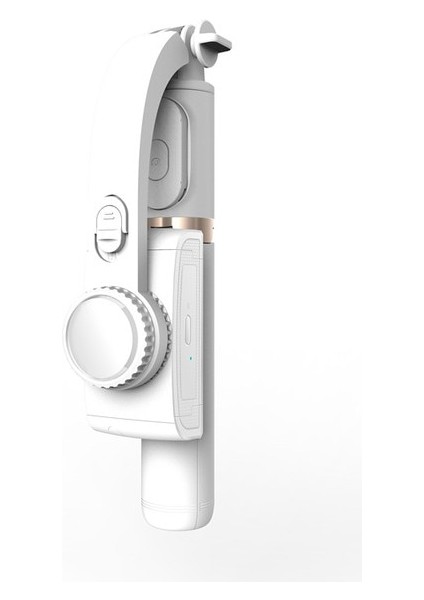 Q08 Beyaz Kaıqısj El Sarsıntıyı Ortadan Kaldırır Gimbal Sabitleyici Telefon Eylem Kamera Selfie Sopa Tripod Akıllı Telefon Için Gopro Vlog Kayıt (Yurt Dışından)