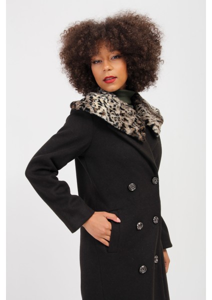 Italyan Kaşmir Yün Karışım Kürk Yaka Kaban modelleri