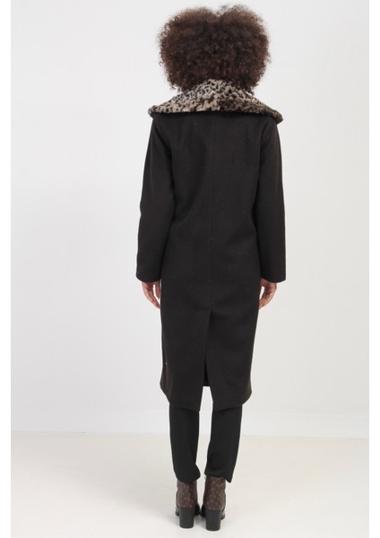 Italyan Kaşmir Yün Karışım Kürk Yaka Kaban indirimleri