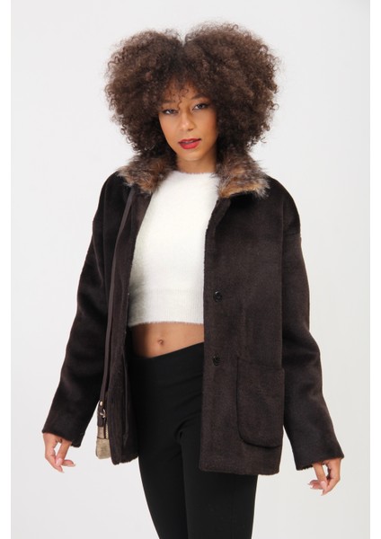 Oversize Kaşe Kumaş Yaka Detaylı Kaban modelleri