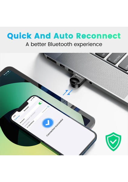 Bluetooth5.1c USB Bluetooth Adaptörü 5.1 Bluetooth Alıcısı USB Bluetooth 5 0 Dongle 5.0 Bt Verici Aptx Pc Dizüstü Hoparlör Için Mini Adaptör (Yurt Dışından)