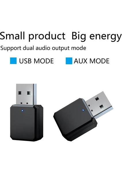 KN318 Dısour KN318 V5.1 Bluetooth Alıcısı Çift Çıkışlı Aux USB Stereo Araba Eller Serbest Çağrı Kulaklıklar Için Mic ile Kablosuz Adaptör (Yurt Dışından) fırsatları