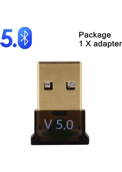 Siyah Grwıbeou Kablosuz USB Bluetooth 5.0 Adaptörü Müzik Alıcısı Mını Bt5.0 Dongle Ses Adaptörü Bilgisayar Pc Dizüstü Tablet Için (Yurt Dışından)
