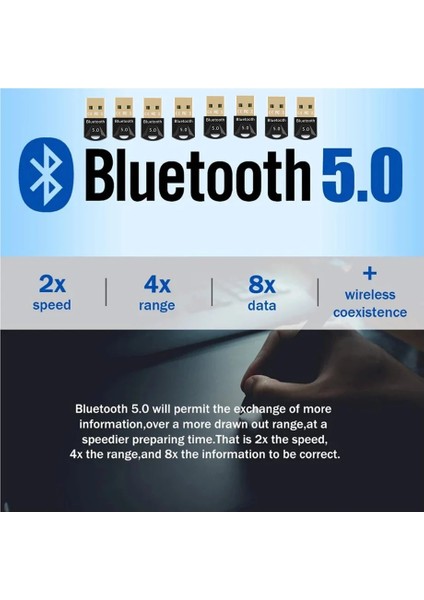 Siyah Grwıbeou Kablosuz USB Bluetooth 5.0 Adaptörü Müzik Alıcısı Mını Bt5.0 Dongle Ses Adaptörü Bilgisayar Pc Dizüstü Tablet Için (Yurt Dışından) modelleri