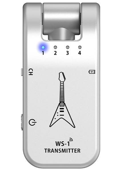 Gümüş Kablosuz Gitar Verici Alıcı Sistemi 2.4g 5 Saat Çalışma Şarj Edilebilir 6 Kanal Ses Verici Elektro Gitar Bas Için (Yurt Dışından)
