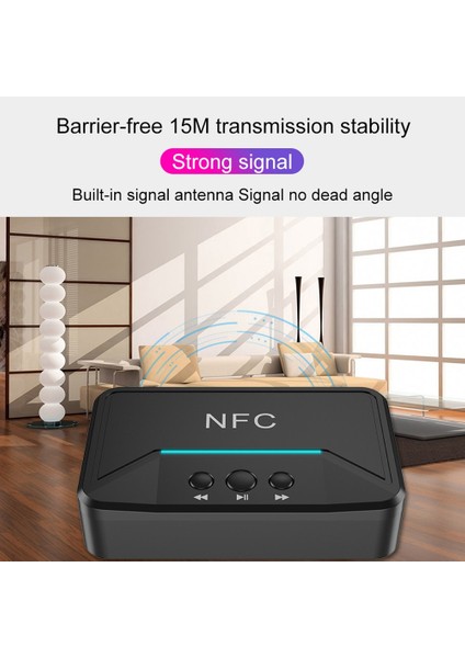 B Kebidu BT200 Nfc Bluetooth Alıcısı 3.5mm Aux Rca Jack A2DP Hifi Kablosuz Bluetooth 5.0 Ses Müzik Adaptörü Otomatik Araba Hoparlörü (Yurt Dışından) fırsatları