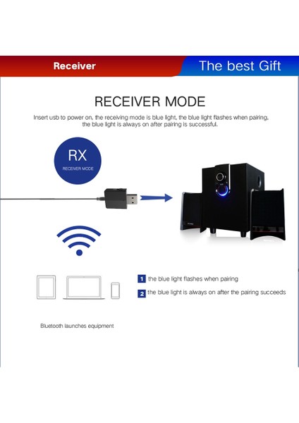 ZF-169 Mavi Dısour 5.0 USB Bluetooth Verici Alıcı Tv Mini 3 In 1 3.5 mm Aux Hıfı Stereo Ses Kablosuz Adaptör Dongle Araç Kiti Pc Için (Yurt Dışından) indirimleri