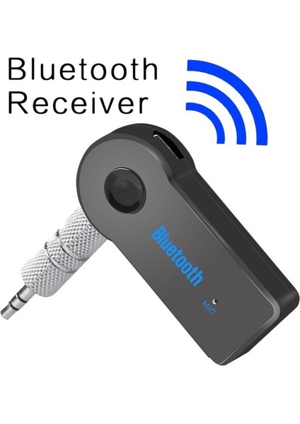 Ses Alıcısı 3.5mm Bluetooth Sürüm 4.1 Kablosuz Araç Adaptörü Aux Araç Ses Alıcısı Adaptörü Gürültü Engelleme Teknolojisi Ses Alıcısı (Yurt Dışından)