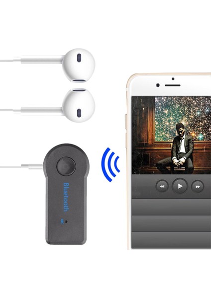 Ses Alıcısı 3.5mm Bluetooth Sürüm 4.1 Kablosuz Araç Adaptörü Aux Araç Ses Alıcısı Adaptörü Gürültü Engelleme Teknolojisi Ses Alıcısı (Yurt Dışından)