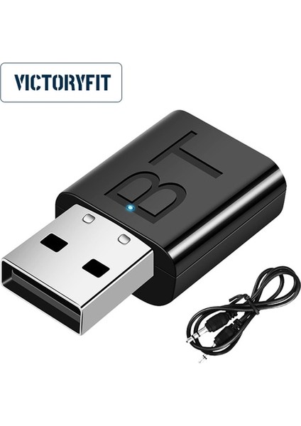 Kablosuz Adaptör Kablosuz Kablosuz Av Alıcısı-Vericisi Alıcı 2 In 1 Adaptör ile 3.5mm Kablo Için Araba Tv Kulaklık Hoparlör Aux Bluetooth Uyumlu 5.0 (Yurt Dışından)