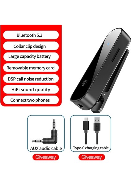 Standart Sürüm Araç Içi Bluetooth Aux Adaptörü Handsfree Kiti Bt 5.3 Otomatik Telefon Için Ses Alıcısı Hands Free Carkit Fm Verici Kablosuz Stereo (Yurt Dışından)