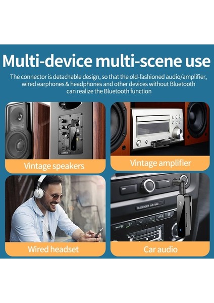 Standart Sürüm Araç Içi Bluetooth Aux Adaptörü Handsfree Kiti Bt 5.3 Otomatik Telefon Için Ses Alıcısı Hands Free Carkit Fm Verici Kablosuz Stereo (Yurt Dışından) fırsatları