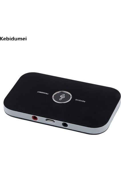 Beyaz Kebidumei Hifi Bluetooth 5.0 Verici Verici Alıcı Mini Ses Kablosuz A2DP Stereo Adaptör Taşınabilir Oynatıcı Aux 3.5mm (Yurt Dışından)