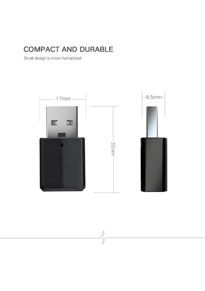 Siyah Bluetooth 5.0 Kablosuz Av Alıcısı-Vericisi Alıcı Mini USB 3.5mm Aux Jack Stereo Müzik Kablosuz Bluetooth Adaptörü Tv Pc Için Araba Hoparlörü (Yurt Dışından) indirimleri