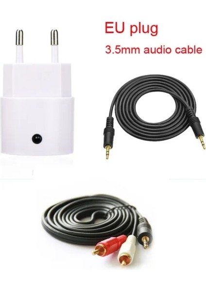 Ab Ac 110V 220V Ses Adaptörü USB Duvar Şarj Cihazı Kablosuz Bluetooth Alıcı Adaptörü 3.5mm Aux V5.0 Ses Müzik Alıcısı Ab Abd Tak (Yurt Dışından)