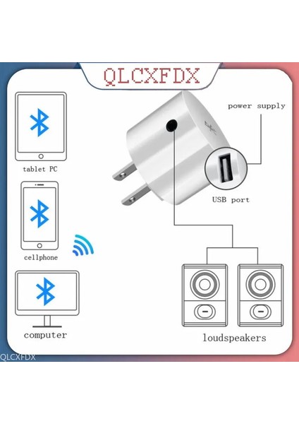 Ab Ac 110V 220V Ses Adaptörü USB Duvar Şarj Cihazı Kablosuz Bluetooth Alıcı Adaptörü 3.5mm Aux V5.0 Ses Müzik Alıcısı Ab Abd Tak (Yurt Dışından) fiyatları