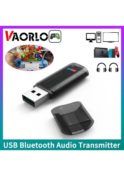 Bluetooth 5.2 Vaorlo USB Bluetooth Kablosuz Av Alıcısı-Vericisi Stereo Çift Akışlı Çok Noktalı Düşük Gecikmeli Kablosuz Adaptör Tv Pc Için Xbox Ps4 Ps5 Anahtarı (Yurt Dışından) fiyatları