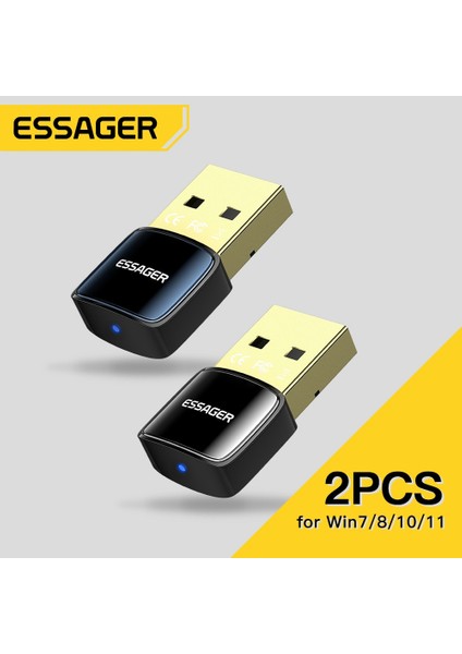 1 Adet Mavi Essager USB Bluetooth 5.0 Adaptör Dongle Pc Için Dizüstü Bilgisayar Hoparlörü Kablosuz Fare Kulaklık Müzik Aux Ses Alıcı Verici (Yurt Dışından) fiyatları