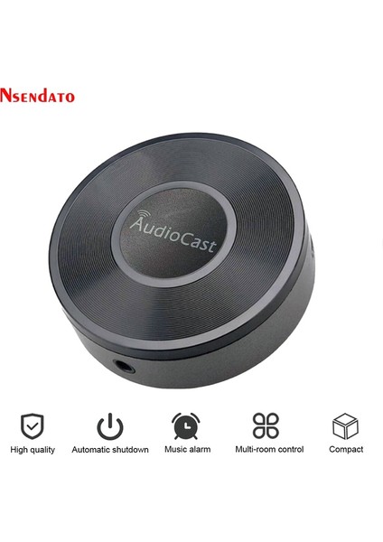 Kutu ile Fiş Yok Audiocast M5 Dlna Airplay Adaptörü Için Kablosuz Wifi Müzik Ses Flama Alıcı Spotify Oda Akışları Için Ses Müzik Hoparlörü (Yurt Dışından)