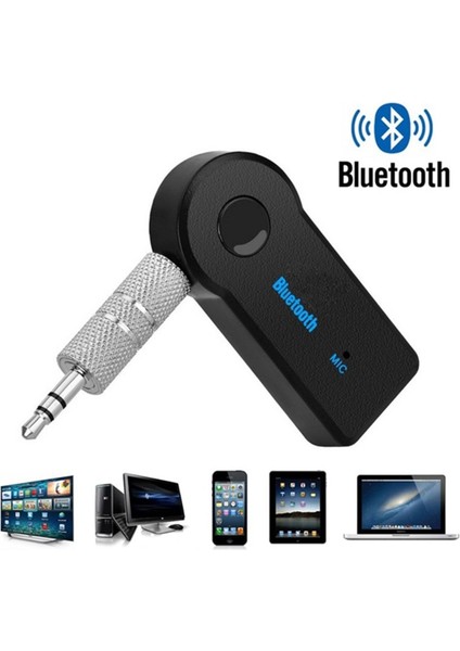 D 2 In 1 Kablosuz Bluetooth 5.0 Alıcı Verici Adaptörü 3.5mm Jack Araba Müzik Ses Aux A2DP Kulaklık Alıcısı Handsfree (Yurt Dışından)