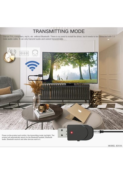Siyah Xiaomi USB Bluetooth 5.0 Verici Alıcı 3 In 1 Edr Adaptörü Dongle 3.5mm Aux Tv Pc Kulaklık Ev Stereo Araba Hıfı Ses (Yurt Dışından) fırsatları